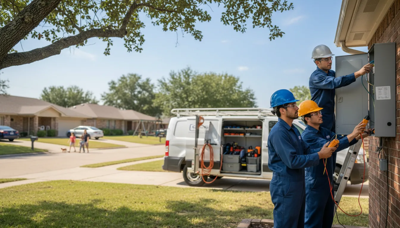 Certified electrician providing emergency electrical services in Hamlet, IN